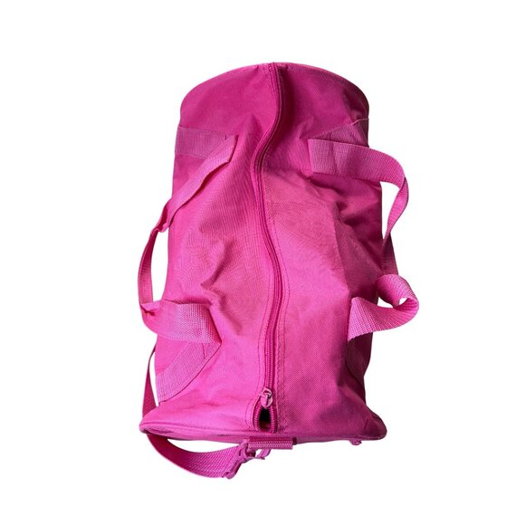 Golds Gym Pink Canvas Duffle Bag With Shoulder Strap - Picture 6 of 13